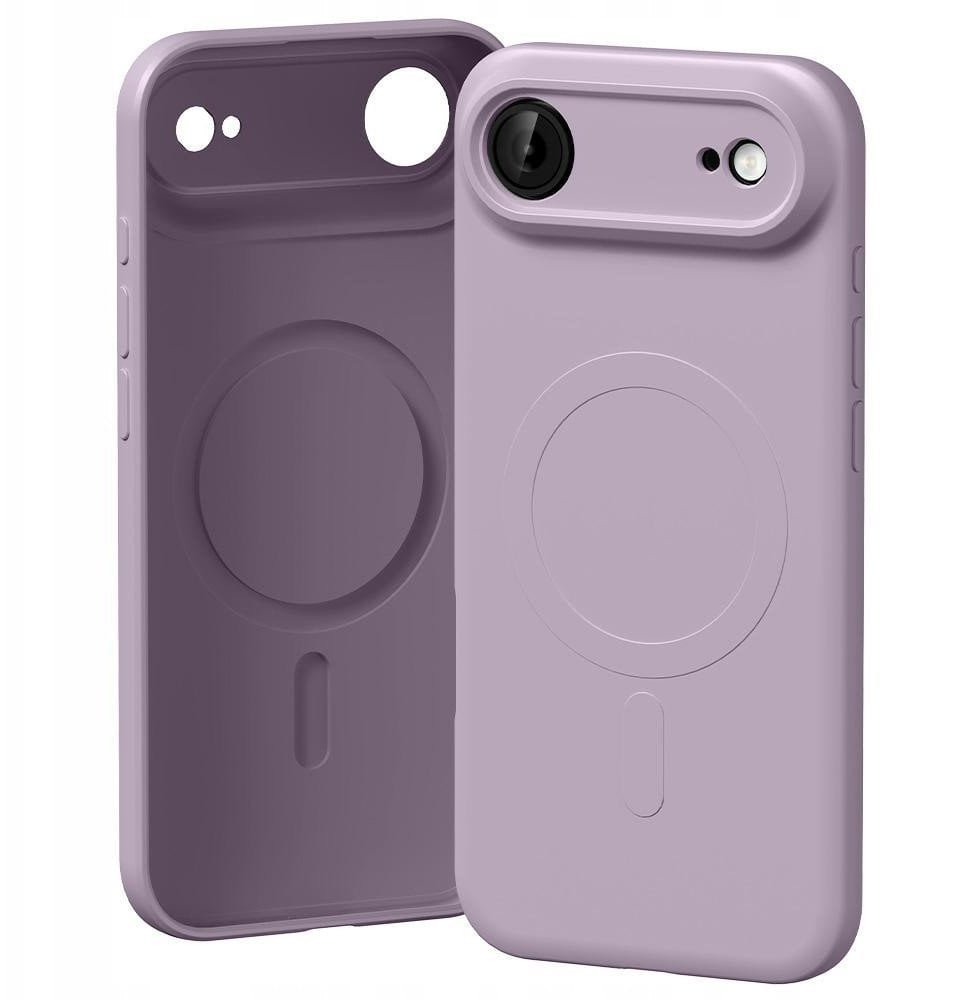 Etui Mercury Semi-Silicone MagSafe do iPhone 17 Air lawendowa szarość