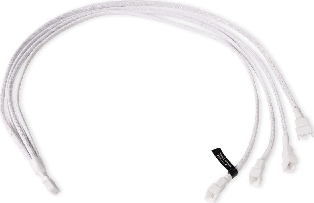 Alphacool Alphacool Y-Splitter 4-Pin auf 4x 4-Pin PWM 60cm - weiß