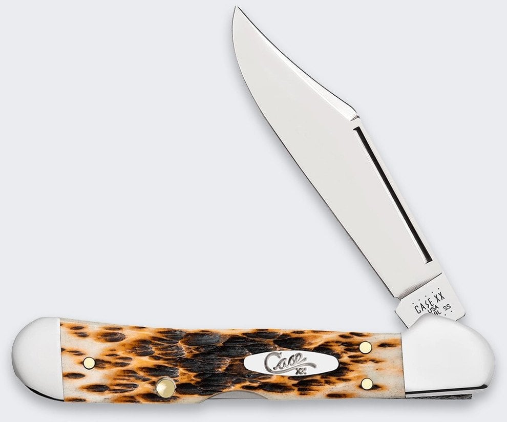 Nóż Składany Case Mini Copperlock SS Amber Bone