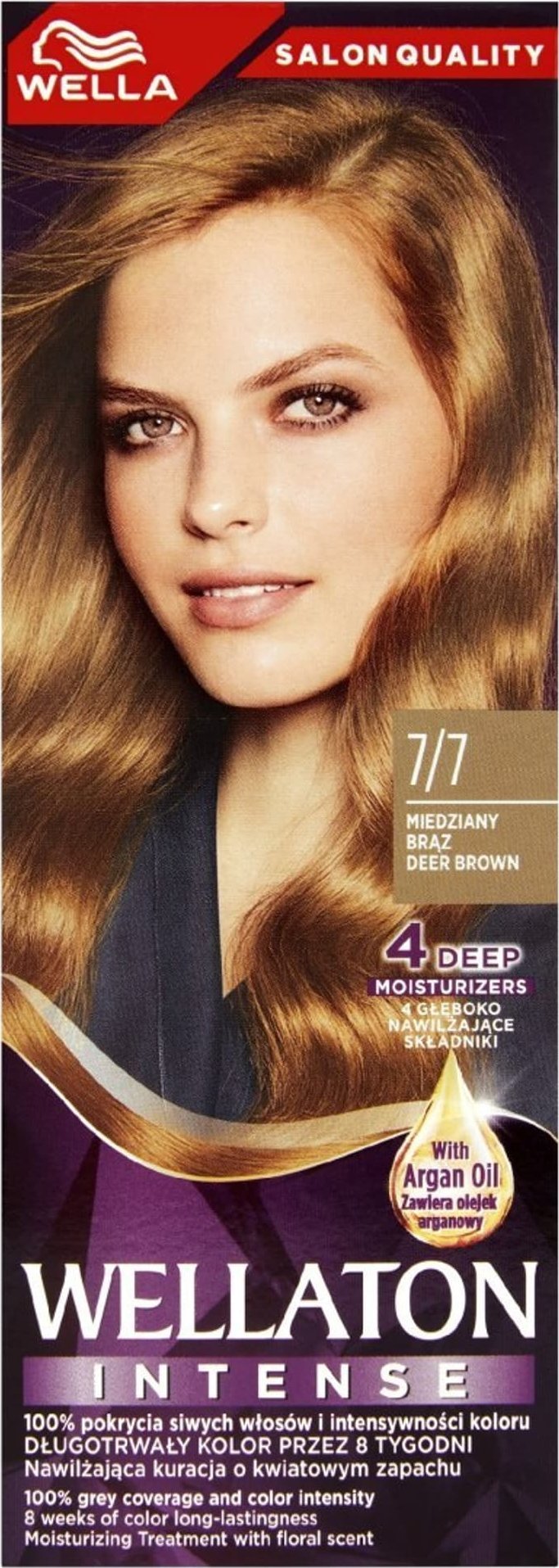 Wella WELLA Wellaton Intense Farba do włosów 7/7 - Miedziany Brąz 1op.