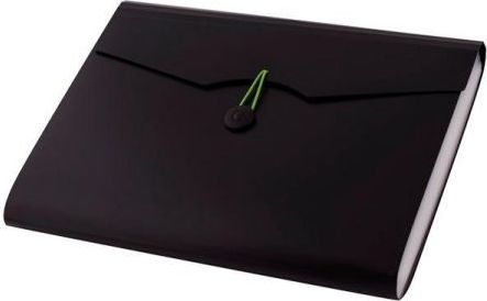 D.Rect Teczka A4 12 przegródek czarna