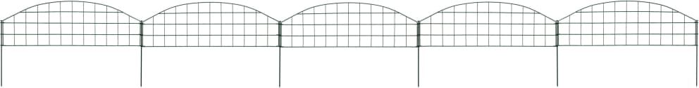 vidaXL Ogrodzenie do stawu, łukowe, 77,3 x 26 cm, zielone