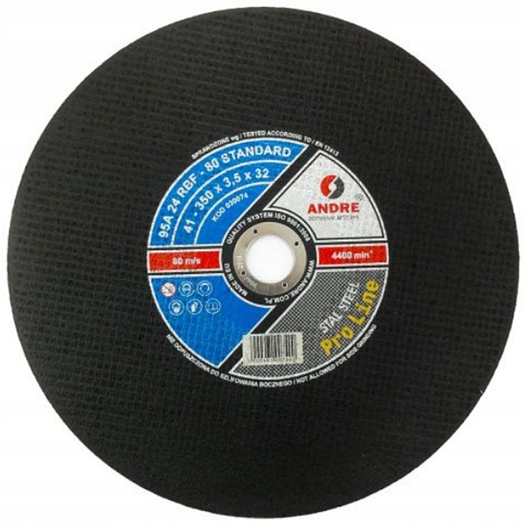 Andre TARCZA DO METALU 350 x 3,5mm x 25,4mm STANDARD PRO LINE 95A24RBF