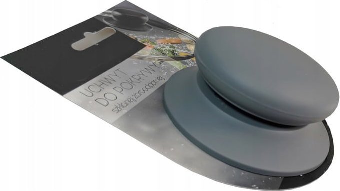 Galicja GAŁKA UCHWYT DO POKRYWKI SILIKONOWY ANTYPOŚLIZGOWY SZARY