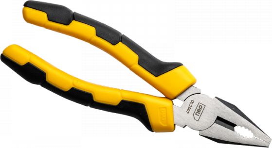 Deli Szczypce uniwersalne kombinerki Tools 7" żółte