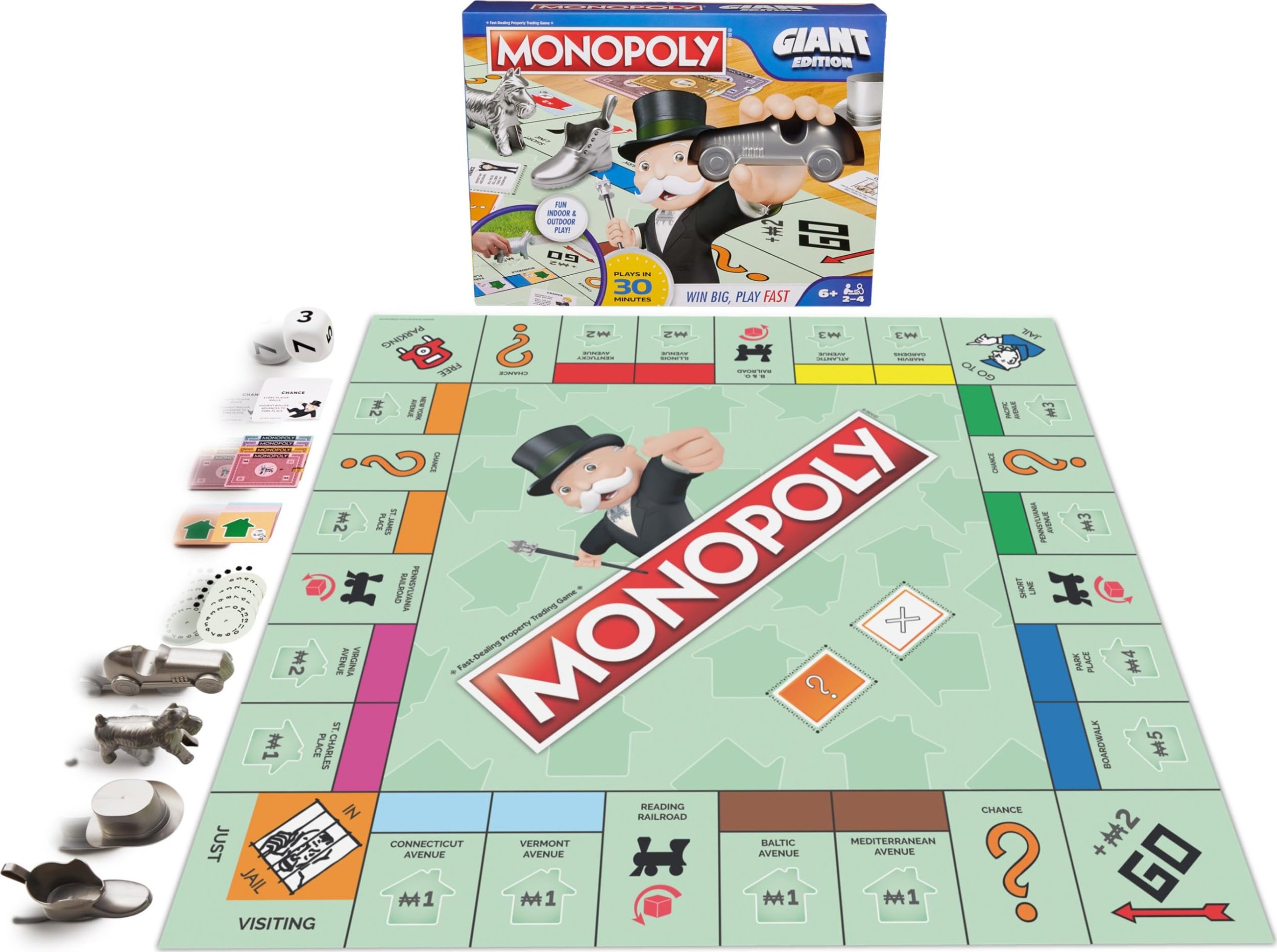SPINMASTER GAMES SPINMASTER GAMES board game Giant Monopoly, 6068016