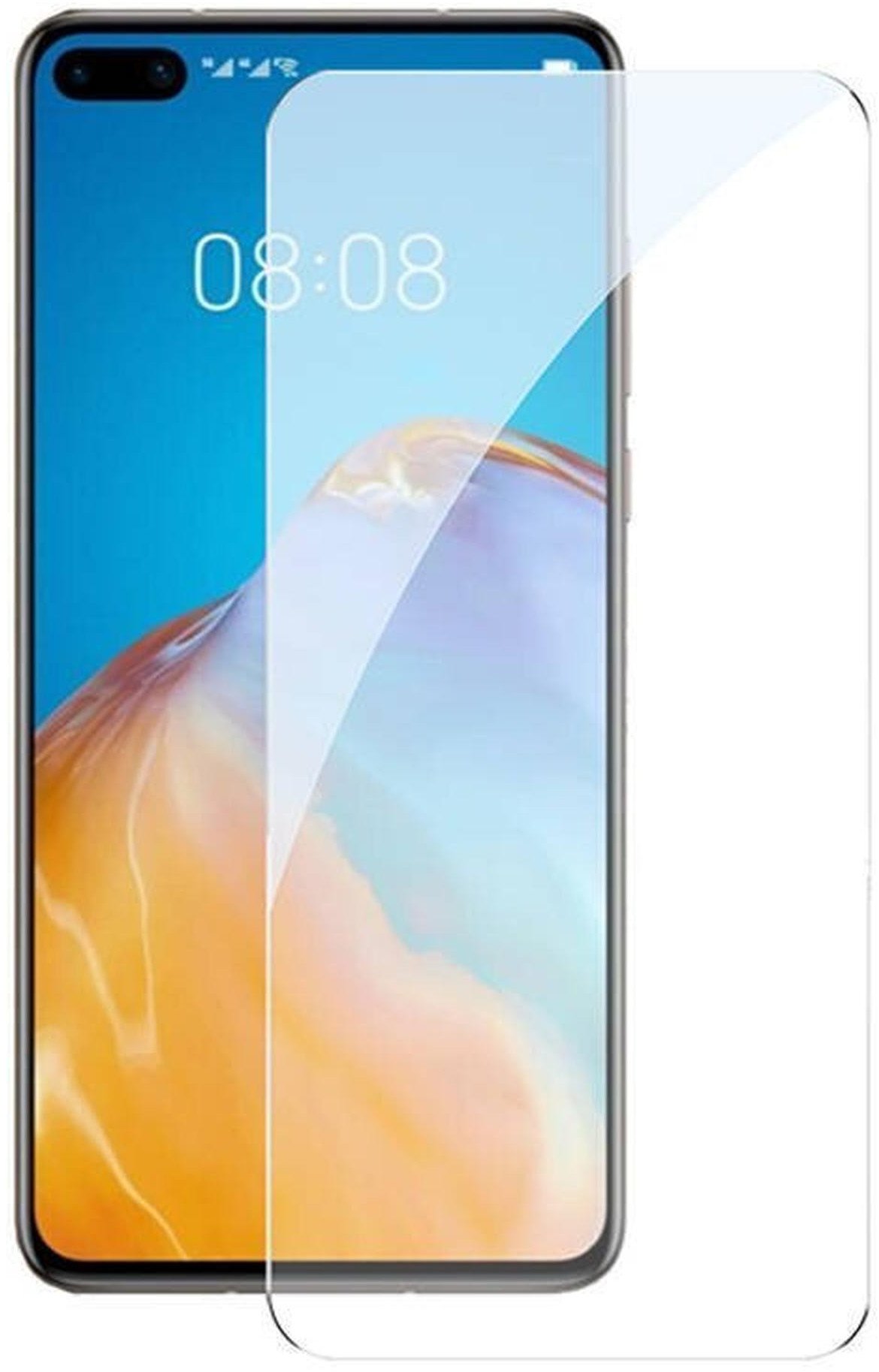 Mocco Full Face / Full Glue Tempered Glass Huawei P40 Black