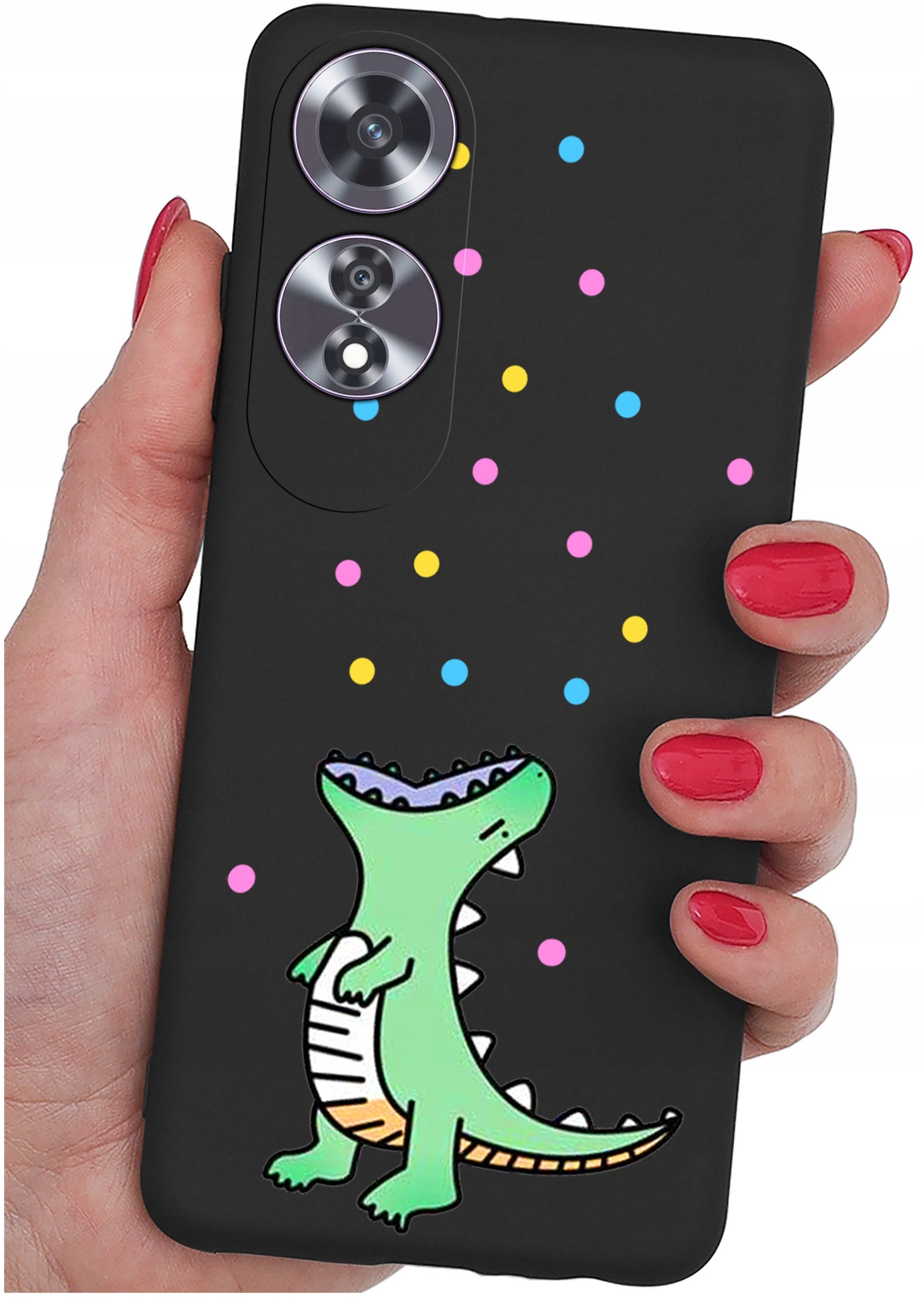 Etui do Oppo A60 4G WZORY |SILIKONOWE MATT CASE + SZKŁO 9H