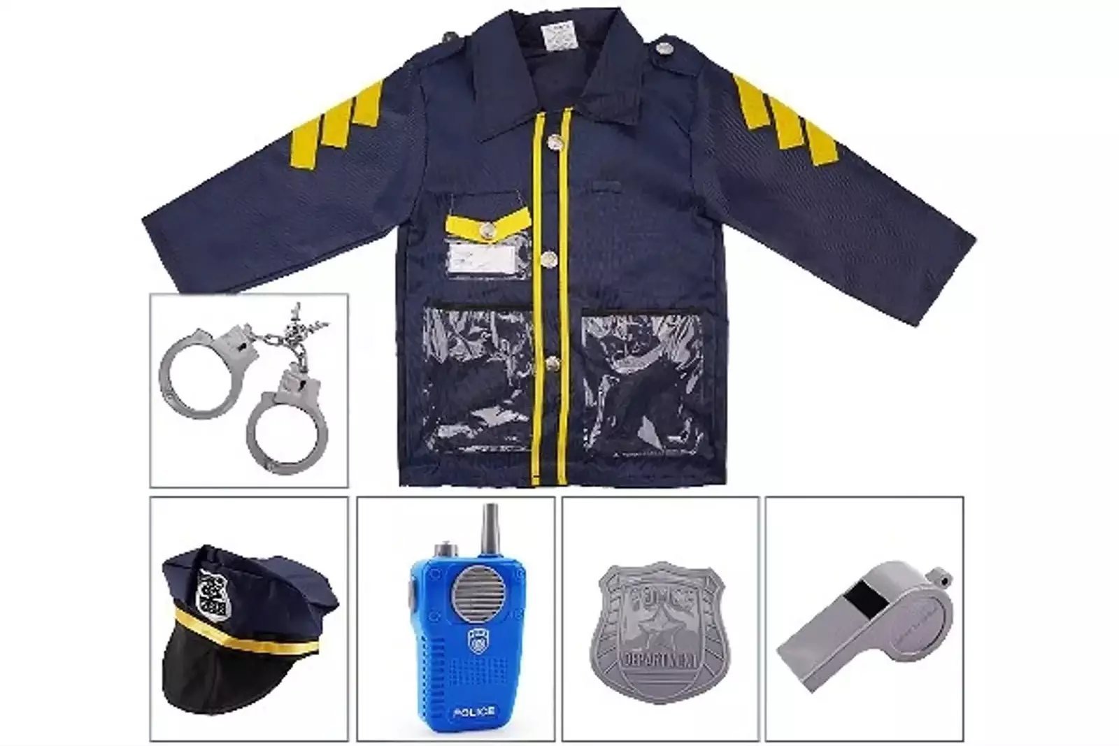 Revell Zestaw przebierańców policja kurtka niebieski z akcesoriami