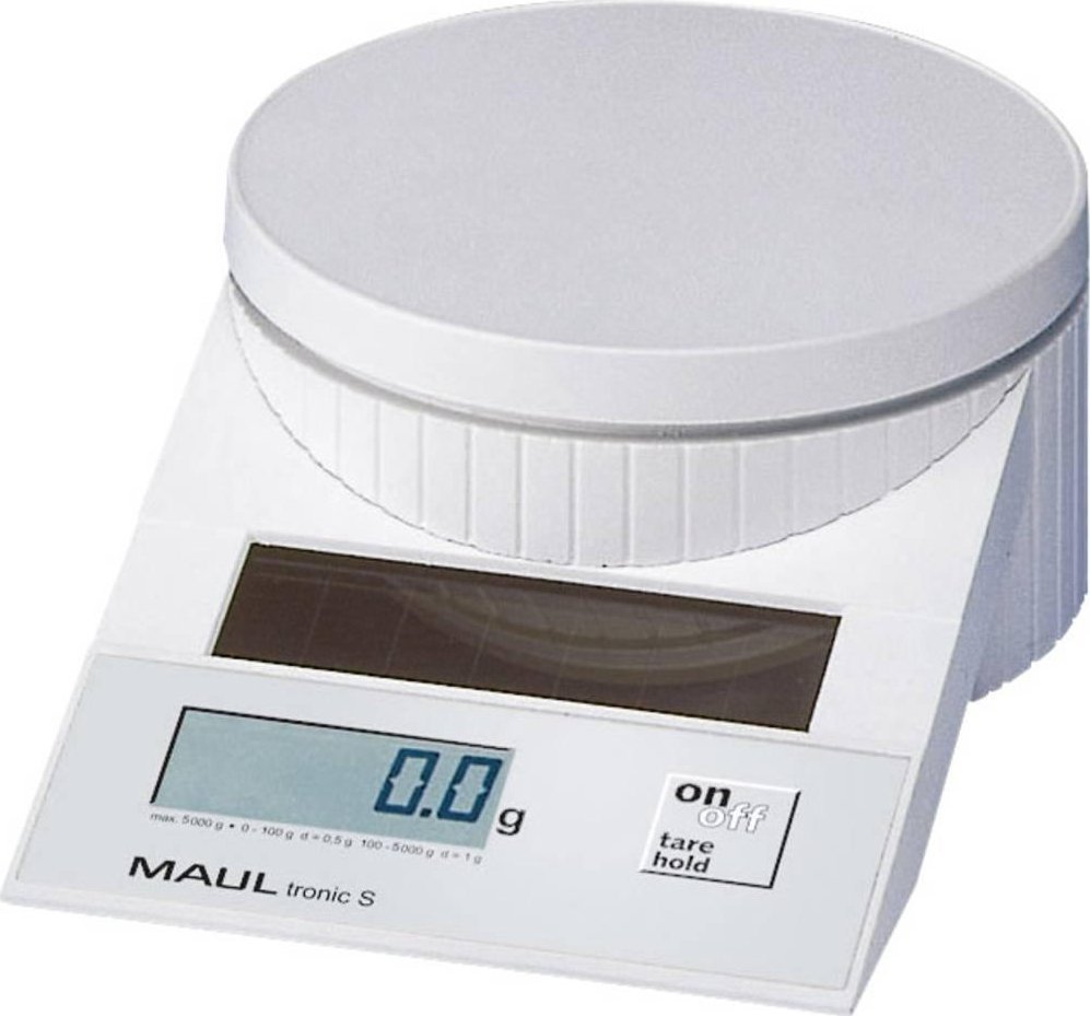 MAUL Solar Letter Scales MAULtronic S. 5000 gr. White Elektroniczna skala pocztowa Biały