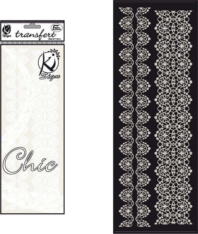 Ki-Sign Naprasow. welwetowa Złamana Biel Koronka