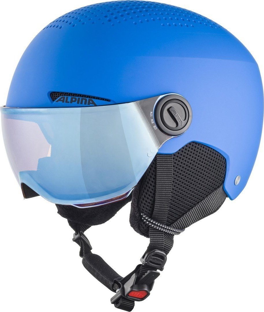 Alpina Kask zimowy ALPINA ZUPO VISOR Q-LITE BLUE MATT 51-55