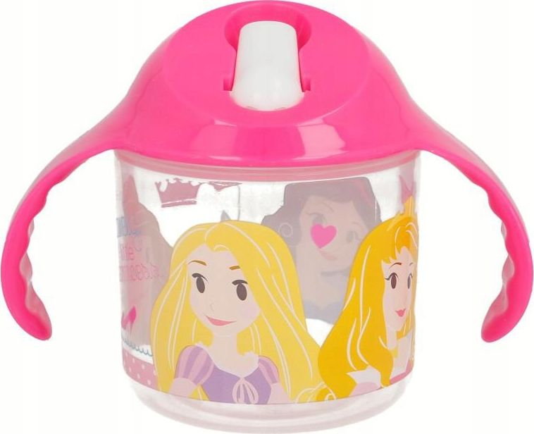 Disney Kubek niekapek Princess 250ml przezroczysty