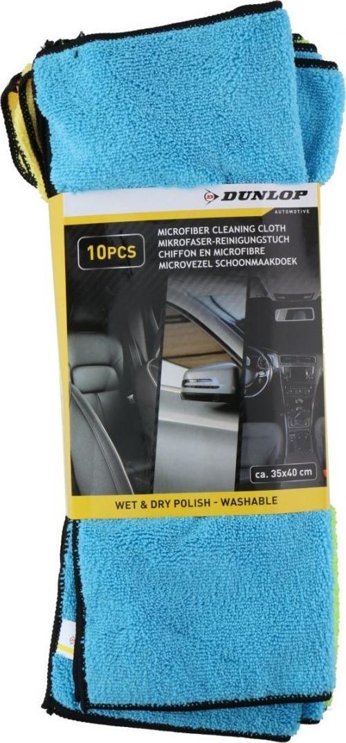 Dunlop Ściereczki do czyszczenia z microfibre 10 szt Dunlop