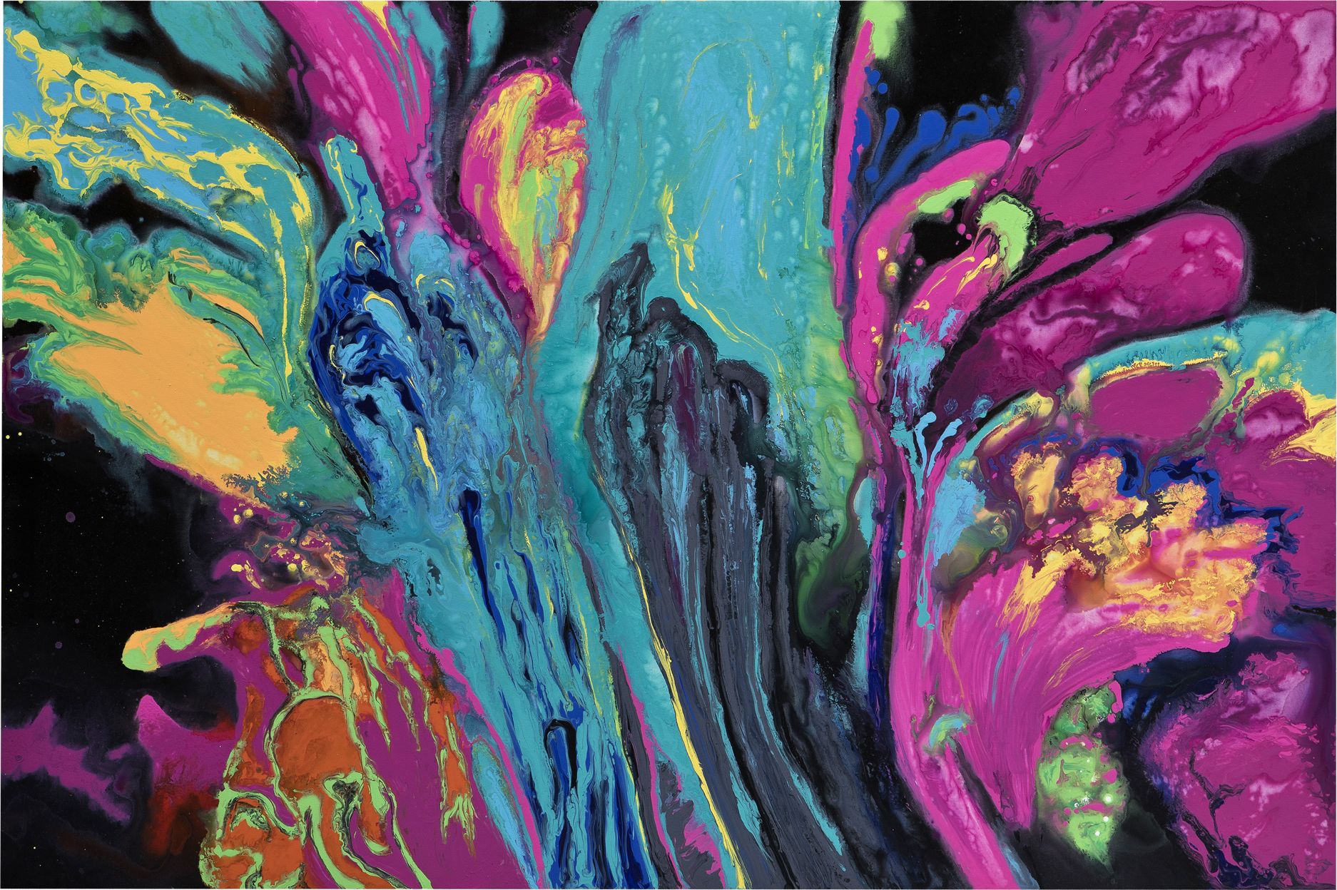 Witek Home Obraz abstrakcyjny 100x150 cm Flower in Bloom