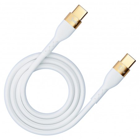 Kabel USB 3MK USB-C - USB-C 2 m Biały