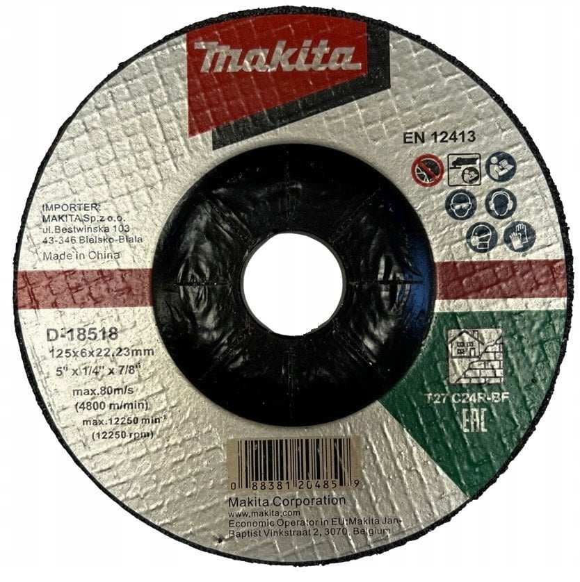 GRINDING DISC STONE 125X6X22.23MMD-18518