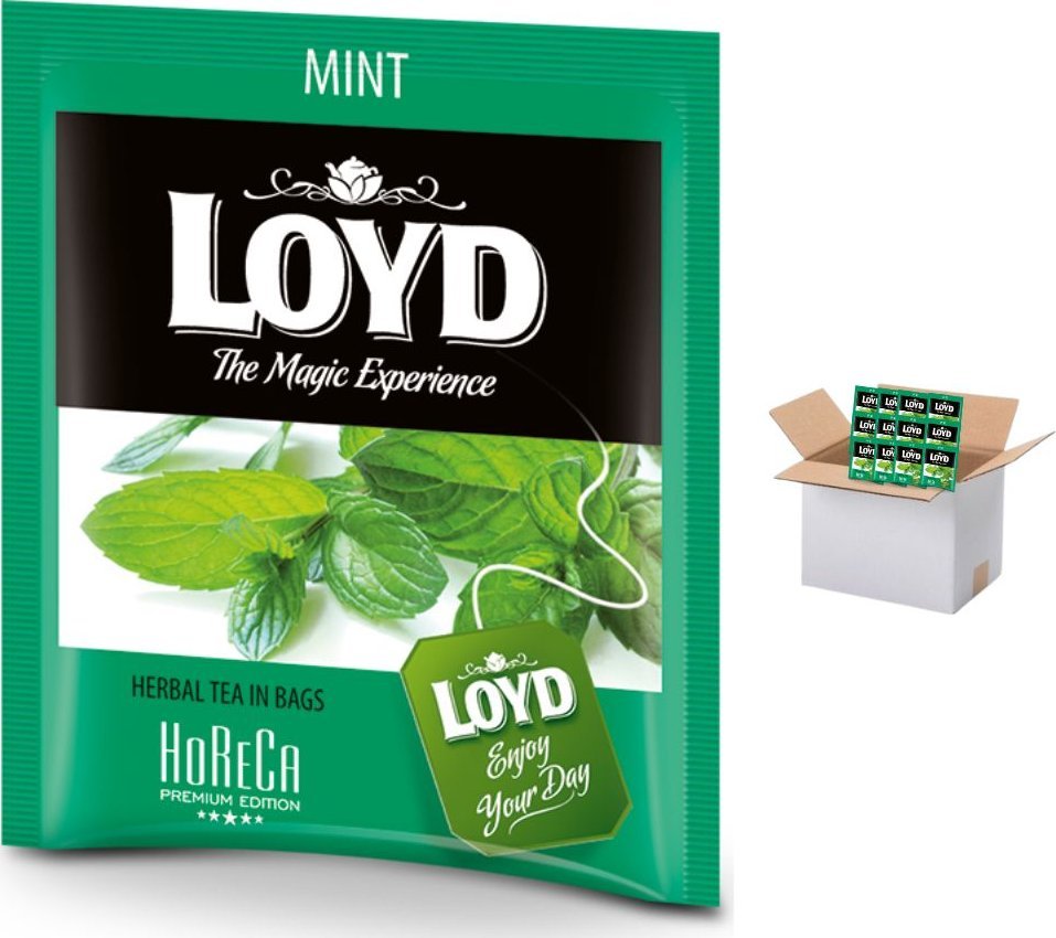 Loyd LOYD Herbata Mint - miętowa 500 saszetek kopertowana (karton zbiorczy)