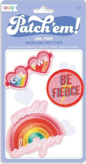 Kolorowe Baloniki Naprasowanki Patch Em - Grl Pwr