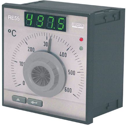 Lumel Regulator analogowy nastawa Pt100 0-400st.C regulator PID konfigurowane wyjście przekaźnikowe bez atestu KJ (RE55 0531000)