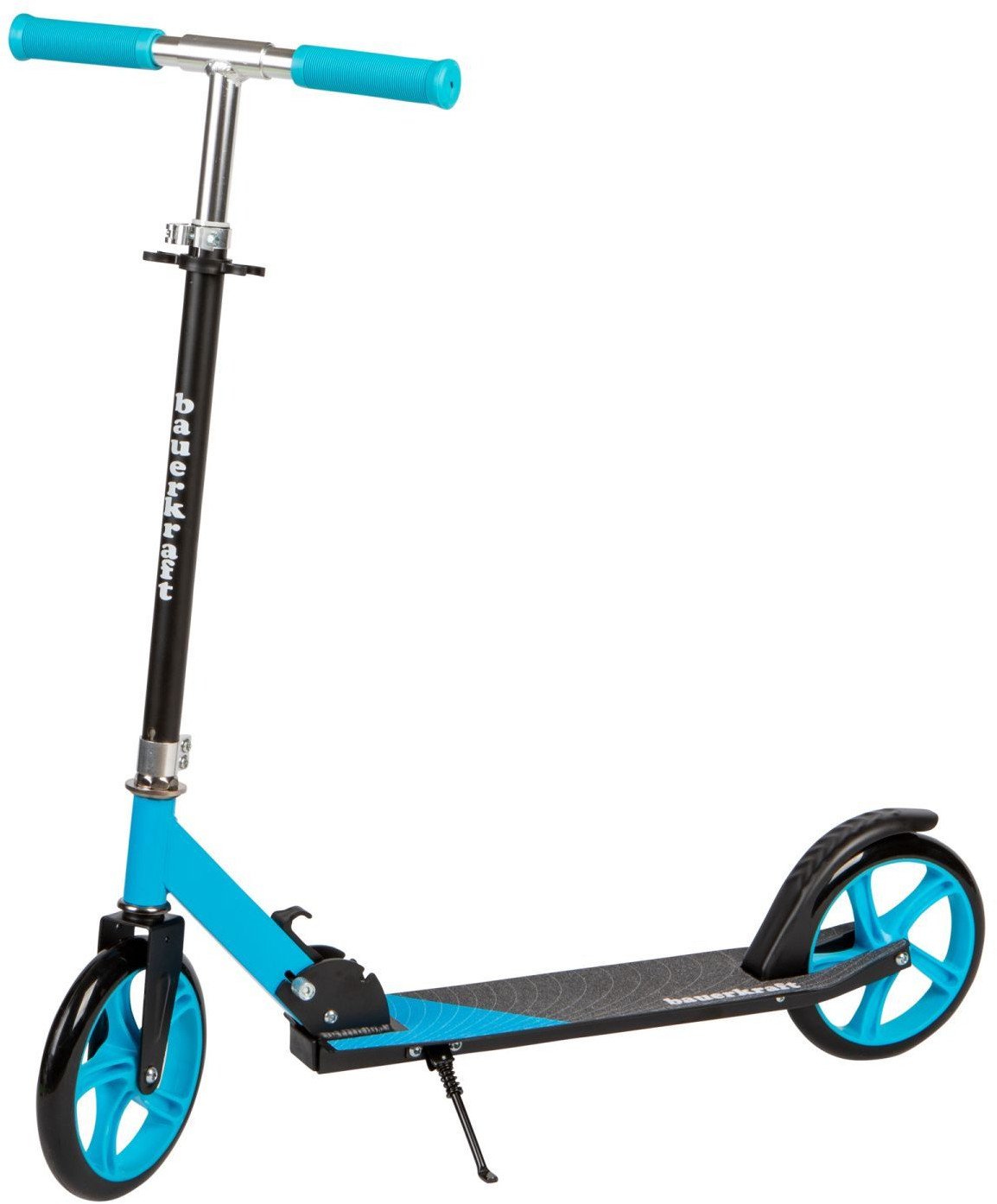 Duża składana hulajnoga 85,5 - 95,5 cm Bauerkraft niebieska