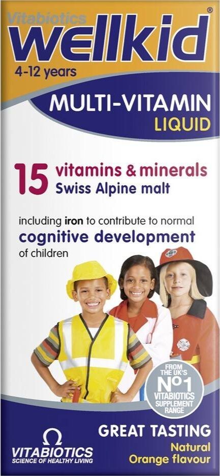 VITABIOTICS_Wellkid Multi-Vitamin suplement diety wspierający zdrowie dzieci 150ml