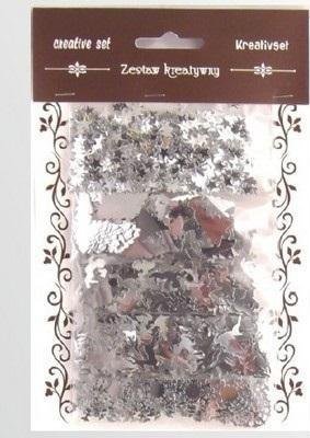 Zestaw elementów srebrnych z folii 5x6g