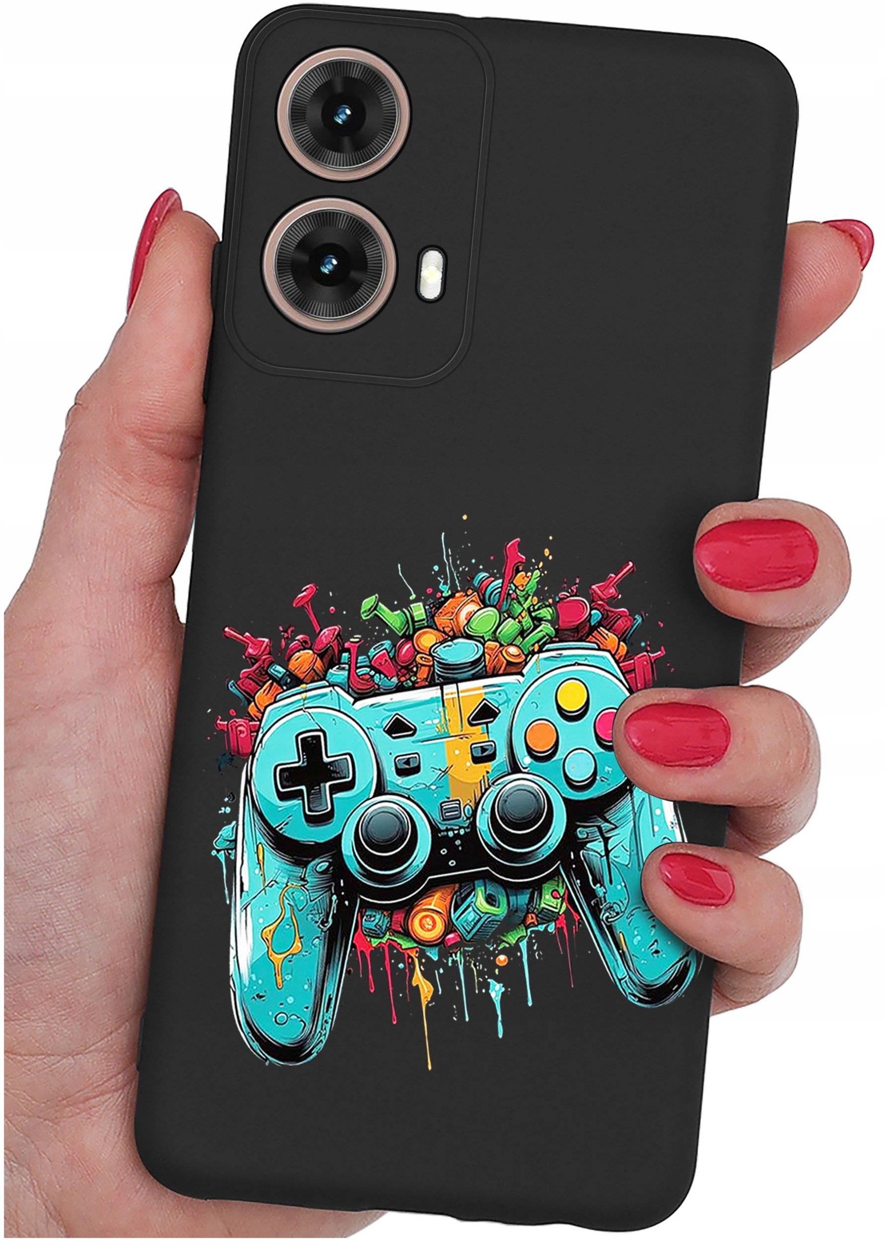 Etui do Motorola Moto G85 5G WZORY |SILIKONOWE MATT CASE