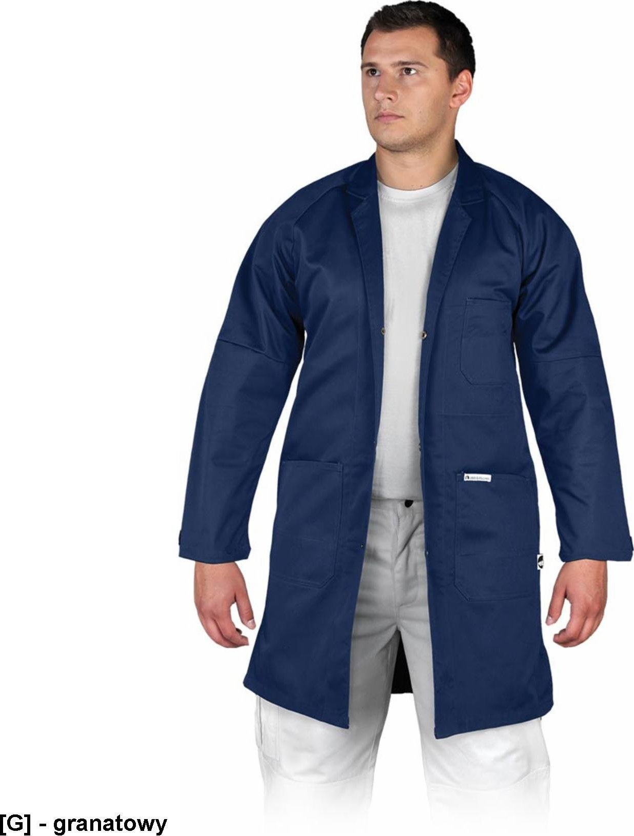 R.E.I.S. LH-COATER - Fartuch ochronny - odzież ochronna - granatowy 3XL