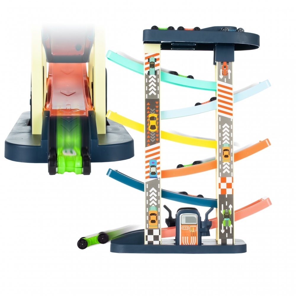 Tor Zjeżdżalnia Równoważnia Rampa Z Autkami