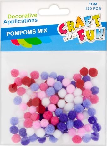 Craft with Fun CF OZDOBA DEK POMPON 1CM/120SZT PBH 40/400