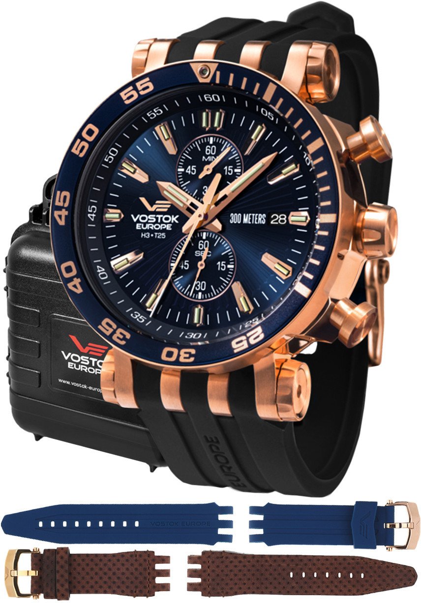 Zegarek męski Vostok Europe VK61-575B590SB czarny