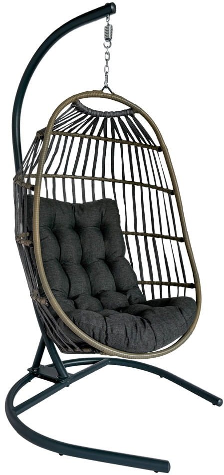 FOTEL WISZĄCY KARI POLIRATTANOWY