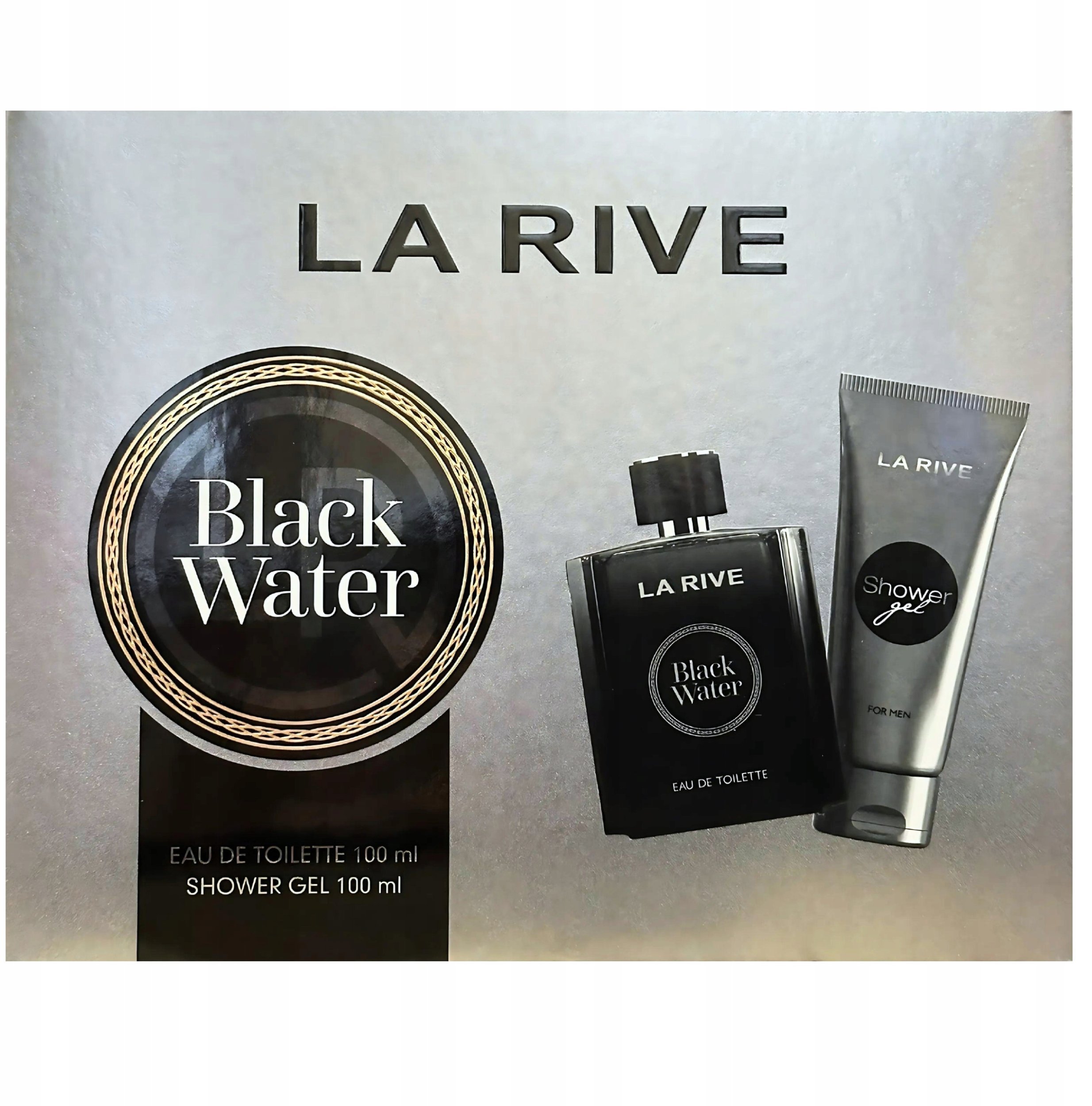 LA RIVE MAN ZESTAW BLACK WATER SET EDT 100ML/SG10