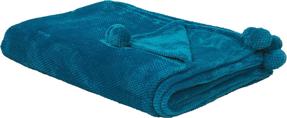 Beliani Koc 200 x 220 cm turkusowy SAITLER