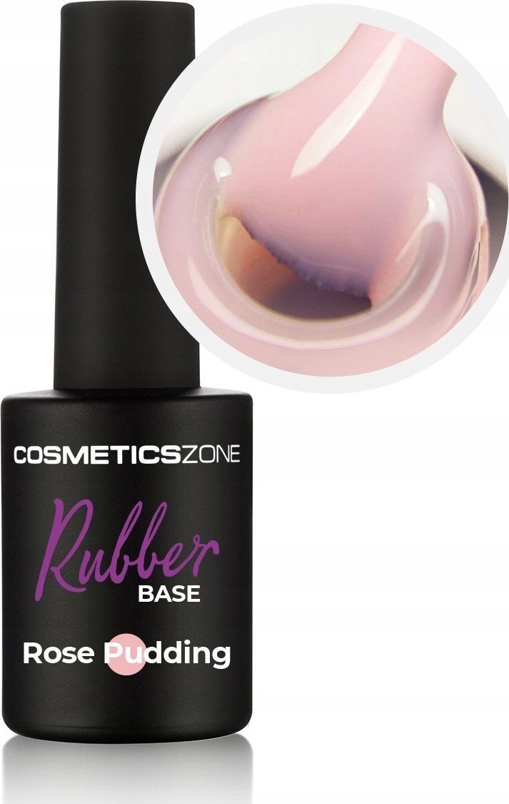 Cosmetics Zone Baza kauczukowa jasny róż Rubber Rose Pudding 15ml