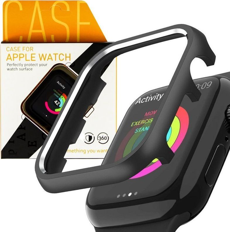 Alogy Etui nakładka Alogy do Apple Watch 4 42mm Black