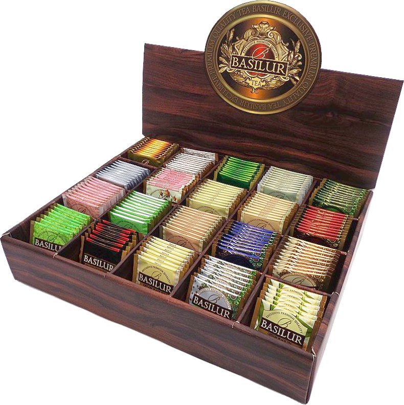 Basilur Herbaciarka zestaw herbat BASILUR 200 szt. PREZENT