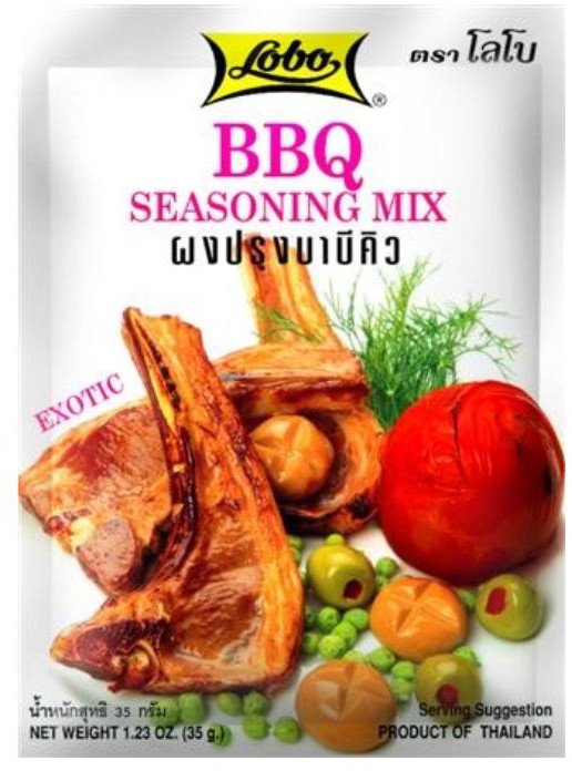 Marynata do żeberek barbecue mieszanka przypraw do grilla exotic lobo 35g
