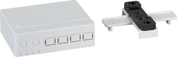 EFB Przełącznica/gniazdo FTTH wewnętrzne szyna DIN/ściana 4xSC Simplex/LC Duplex