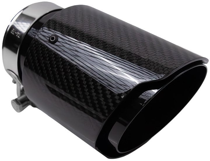 Końcówka tłumika 89mm wejście 76mm Carbon Gloss