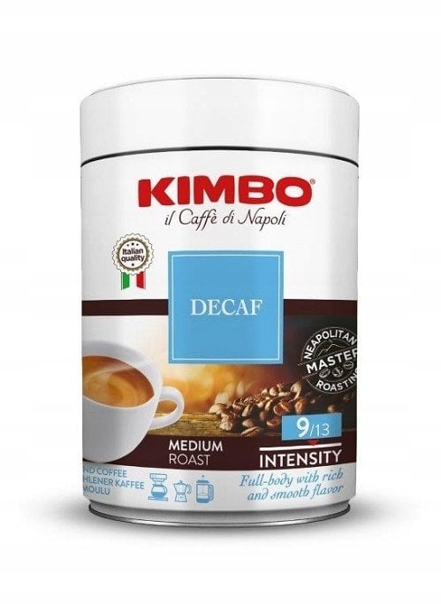 Kawa mielona Kimbo Decaf - puszka 250 g