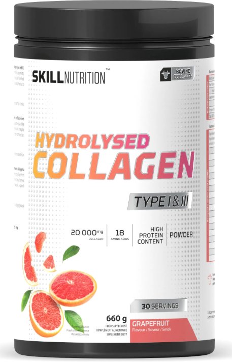 SKILL NUTRITION_Hydrolysed Collagen Type I & III suplement diety Grapefruit 660g