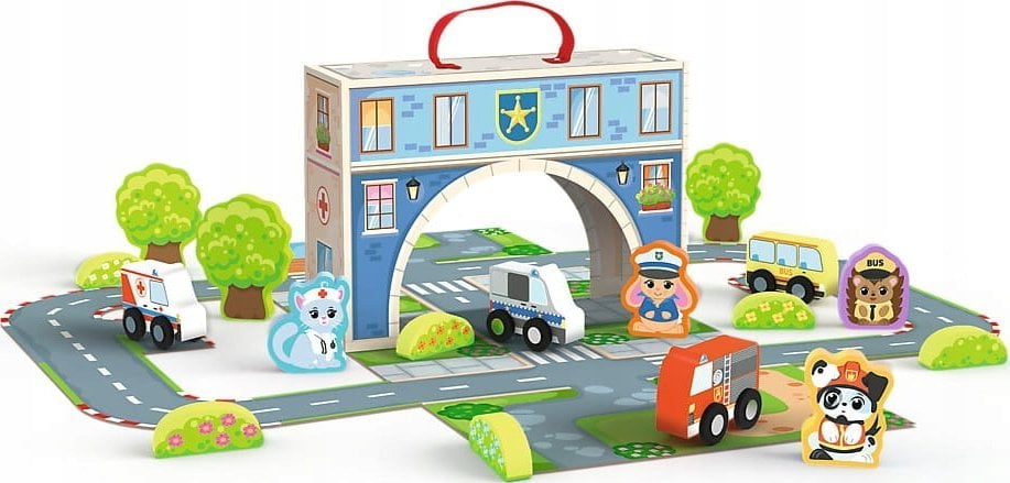 Trefl Zabawka drewniana - Magnetic box City TREFL