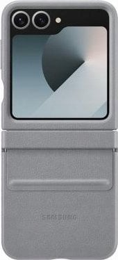 Samsung Case EF-VF741PJEGWW Z Flip6 F741 gray/gray Flap ECO-Leather* Case