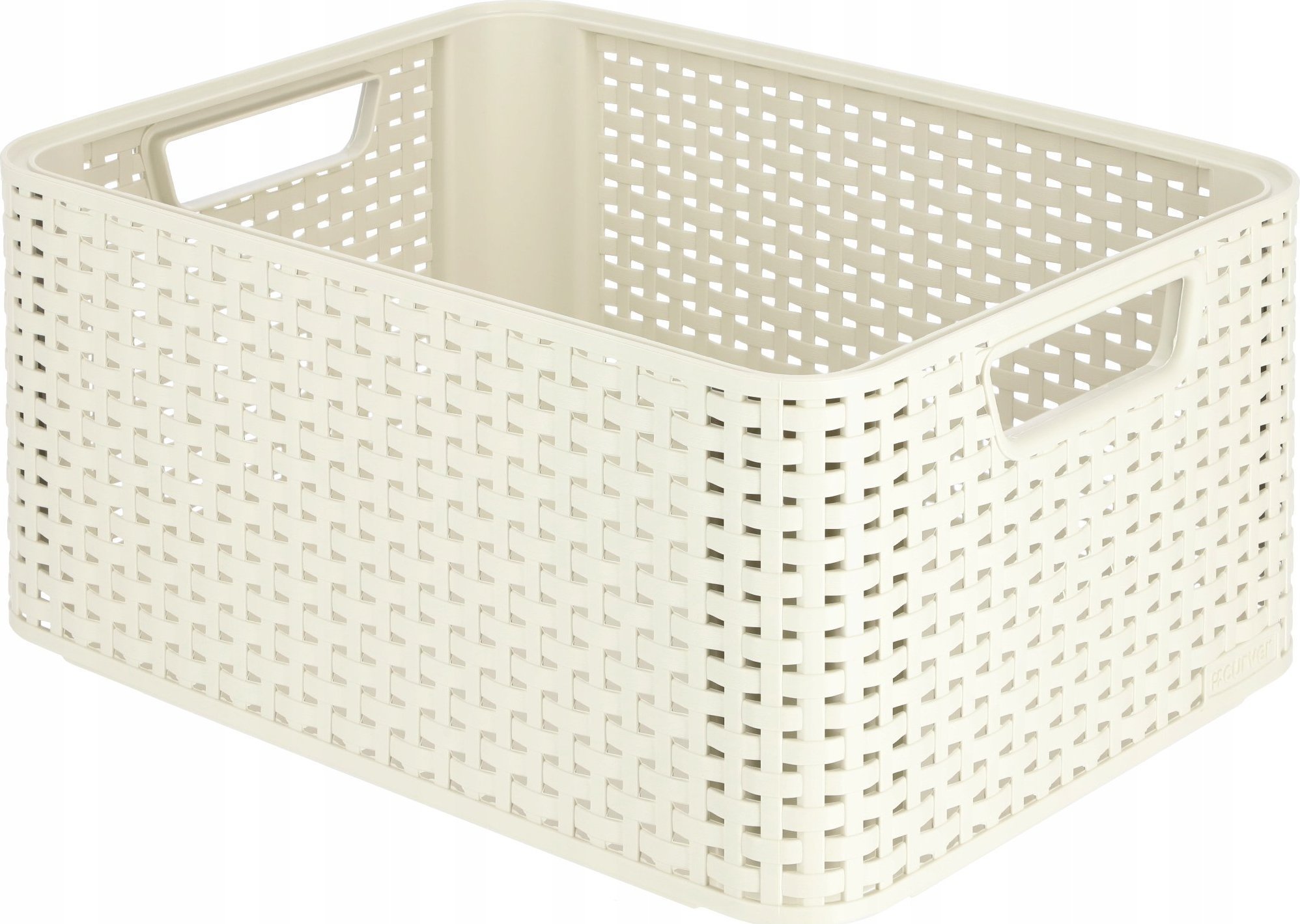 Kadax Curver Koszyk Pojemnik Do Przechowywania Kremowy