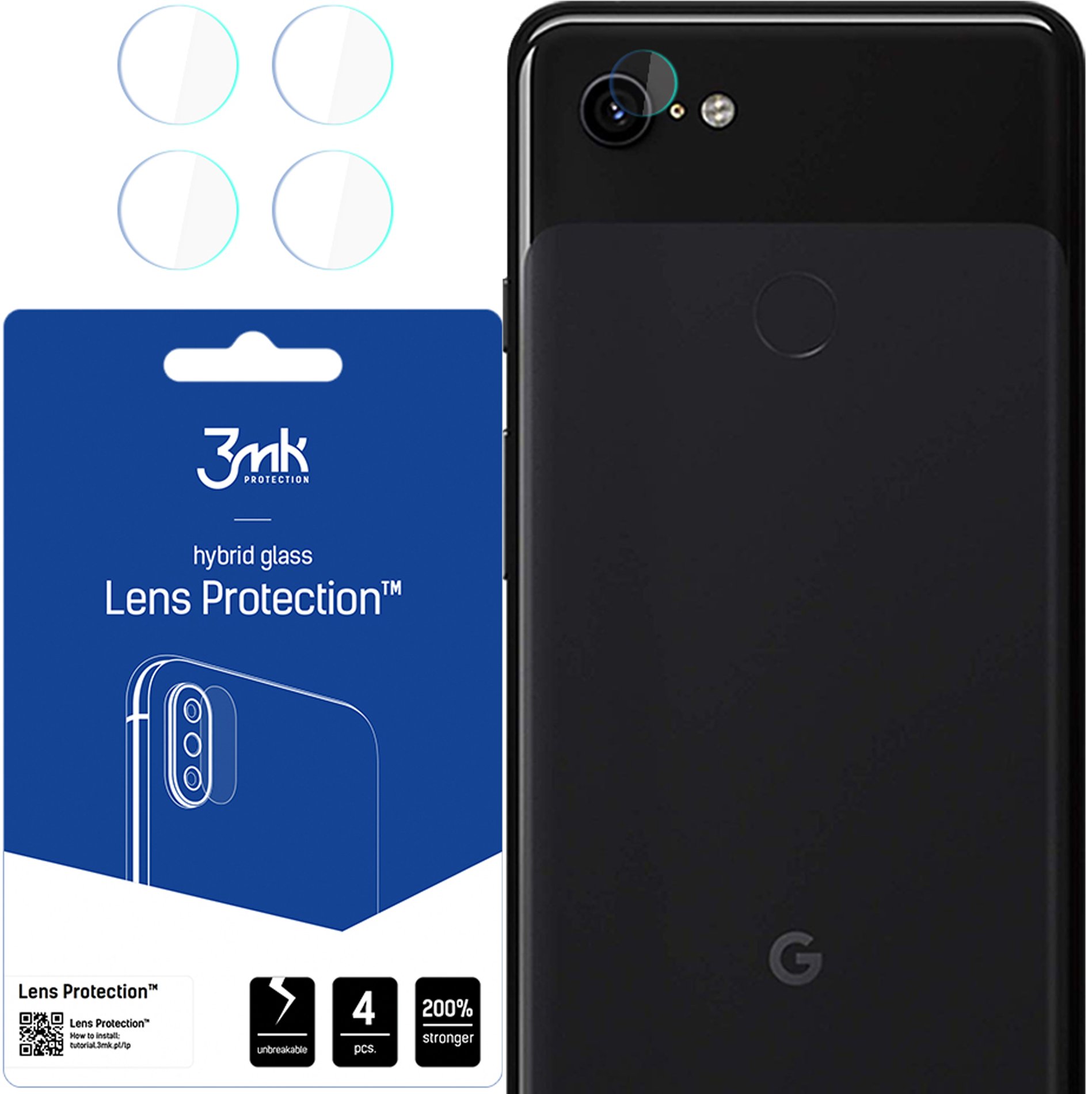 GOOGLE PIXEL 3 XL - 3MK LENS PROTECTION