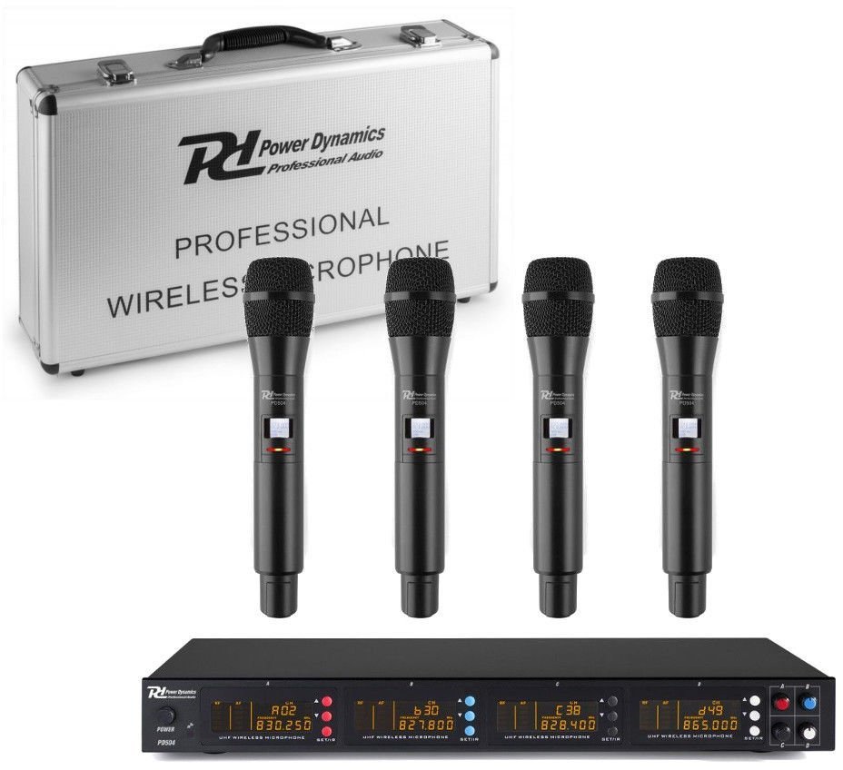 Zestaw mikrofonów bezprzewodowych Power Dynamics PD504H one size
