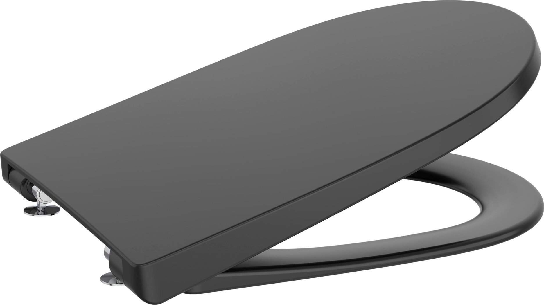 A801E12081 / ROCA / ONA / DESKA WC WOLNOOPADAJĄCA SUPRALIT®!Z FUNKCJĄ SZYBKIEGO DEMONTAŻU, CZARNY MAT /