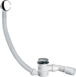 Syfon McAlpine Zestaw odpływowo-przelewowy z korkiem klik-klak chrom (HC2600CL)